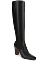 Franco Sarto Womens Jonie Square Toe Zip Tall Boots Regular Wide Calf In Black