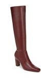 Franco Sarto Bowman Womens Faux Leather Snake Print Knee-high Boots In Red