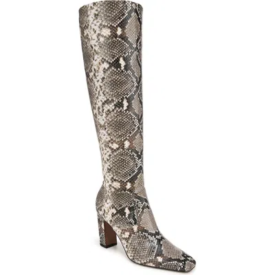 FRANCO SARTO FRANCO SARTO BOWMAN SNAKESKIN EMBOSSED KNEE HIGH BOOT