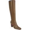 Franco Sarto Bowman Snakeskin Embossed Knee High Boot In Brown