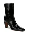 Franco Sarto Briar Dress Booties In Black Faux Patent