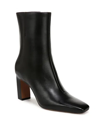 Franco Sarto Briar Dress Booties In Black Leather