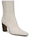 Franco Sarto Briar Womens Leather Square Toe Mid-calf Boots In White