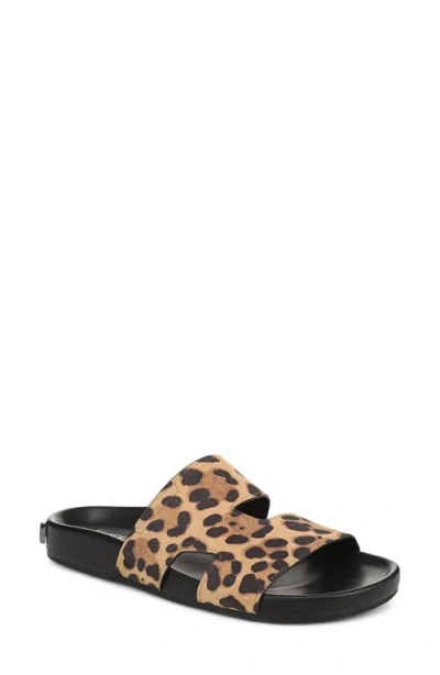 Franco Sarto Britt Leopard Print Slide Sandal In Leopard Print Suede