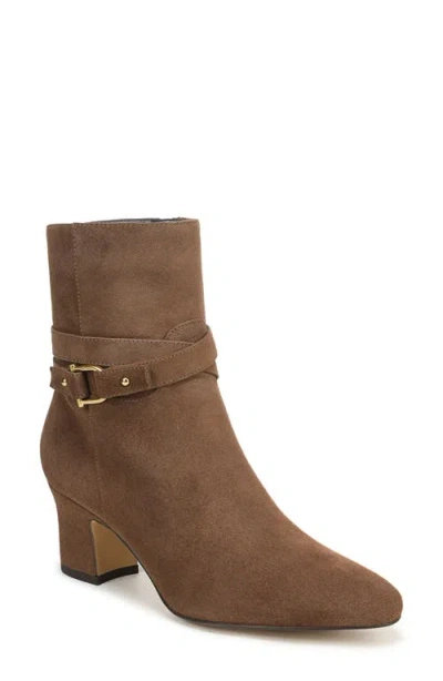 Franco Sarto Caden Leather Bootie In Brown