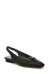 Franco Sarto Carana Slingback Flat In Black Leather