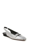 Franco Sarto Carana Slingback Flat In Silver