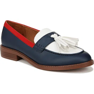 Franco Sarto Carolyn Low Tassel Loafer In Blue Multi