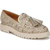 Franco Sarto Carolynn Tassel Loafer In Gold Multi