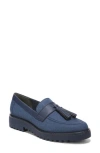 Franco Sarto Carolynn Lug Sole Loafers Women's Shoes In Navy