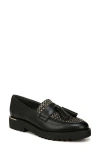 Franco Sarto Women's Carolynn Lug Sole Tassel Loafers In Black Multi