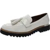 Franco Sarto Carolynn Womens Cushioned Footbed Slip On Loafers In White