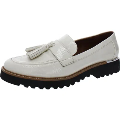 Franco Sarto Carolynn Womens Cushioned Footbed Slip On Loafers In White
