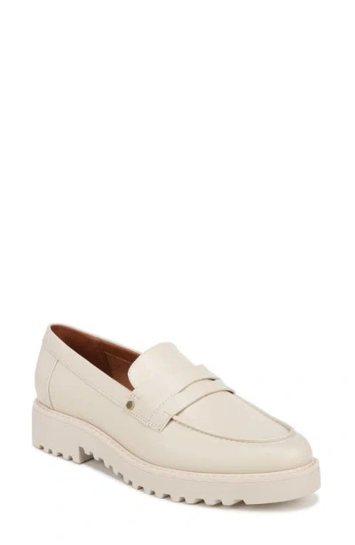 Franco Sarto Cassandra Platform Penny Loafer In Cream