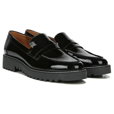 Franco Sarto Cassandra Women's Us 8 Black Patent Almond Toe Loafer Shoes Zogg129