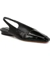 Franco Sarto Cassidy Slingbacks In Black Snake Print Faux Leather