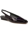 Franco Sarto Cassidy Slingbacks In Purple Faux Patent