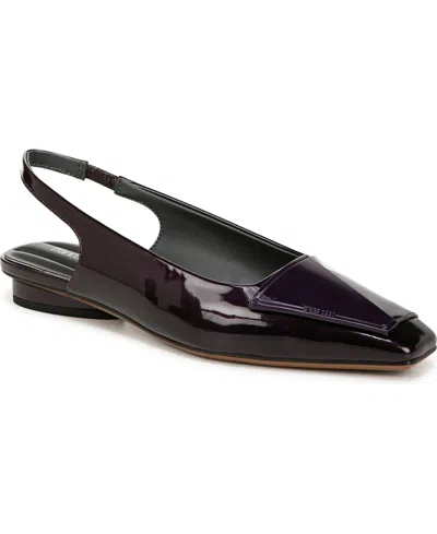 Franco Sarto Cassidy Slingbacks In Purple Faux Patent