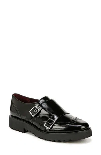 Franco Sarto Chance Double Monk Strap Shoe In Black