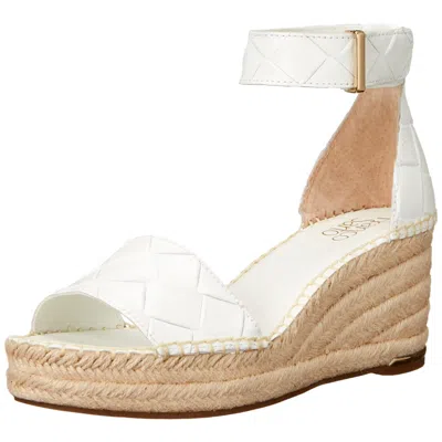 Franco Sarto Ciemens Espadrille Wedge Sandal White I0009l1100 Women's