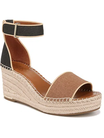 FRANCO SARTO CLEMENS 5 WOMENS ANKLE STRAP ESPADRILLE WEDGE SANDALS