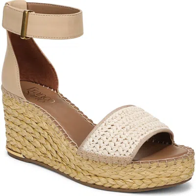 Franco Sarto Clemens Ankle Strap Wedge Sandal In Neutral