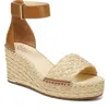 Franco Sarto Clemens Espadrille Platform Wedge Sandal In Natural