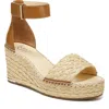 Franco Sarto Clemens Espadrille Platform Wedge Sandal In Natural