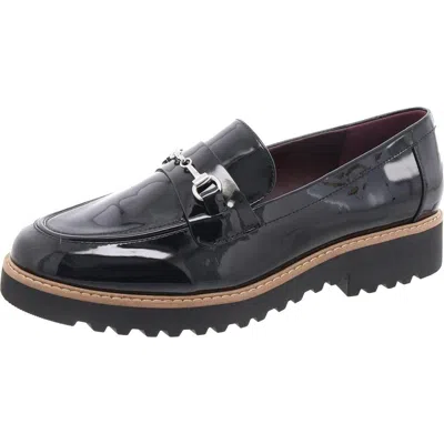 Franco Sarto Colette Loafers Black Faux Leather Slip On Flats Hawk107
