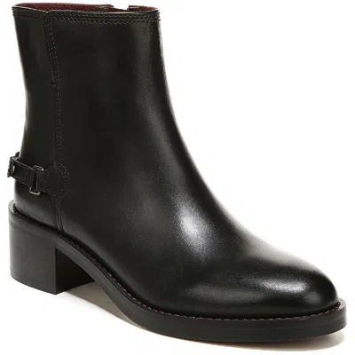 Franco Sarto Colt Womens Leather Comfort Booties In Black