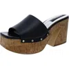 Franco Sarto Damara Womens Slip On Platform Sandals In Black