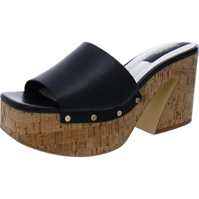 Franco Sarto Damara Womens Slip On Platform Sandals In Black