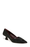 Franco Sarto Women's Darcy Pointed Toe Kitten Heel Pumps In Black Multi