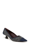 Franco Sarto Women's Darcy Pointed Toe Kitten Heel Pumps In Navy