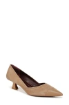 Franco Sarto Darcy Pointed Toe Pump In Tuscan Taupe Suede,leather