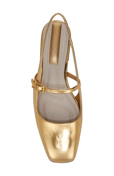Franco Sarto Destin Slingback Flat In Gold
