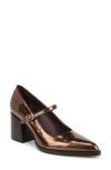 Franco Sarto Diane Mary Jane Pointed Toe Pump In Bronze