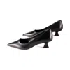 Franco Sarto Diva Leather Pumps In Black In Black