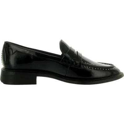 Franco Sarto Eden Patent Studded Loafers Black J0852s1001 Women's