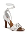 Franco Sarto Eleanor 2 Ankle Strap Sandal In White Raffia