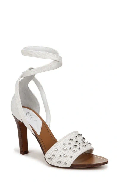 Franco Sarto Eleanor 2 Ankle Strap Sandal In White Raffia