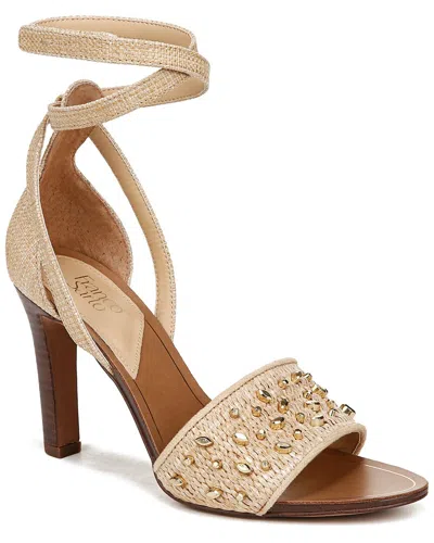 Franco Sarto Eleanor 2 Ankle Strap Sandal In Natural Beige Raffia