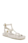 Franco Sarto Evan Ankle Strap Sandal In Chiffon White