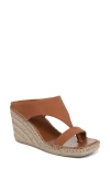 Franco Sarto Farren Espadrille Platform Wedge Sandal In Brown