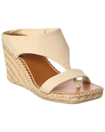 Franco Sarto Farren Leather Espadrille In Neutral