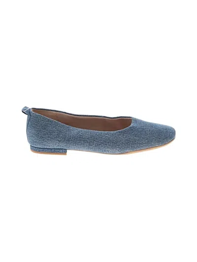 Pre-owned Franco Sarto Flats In Blue