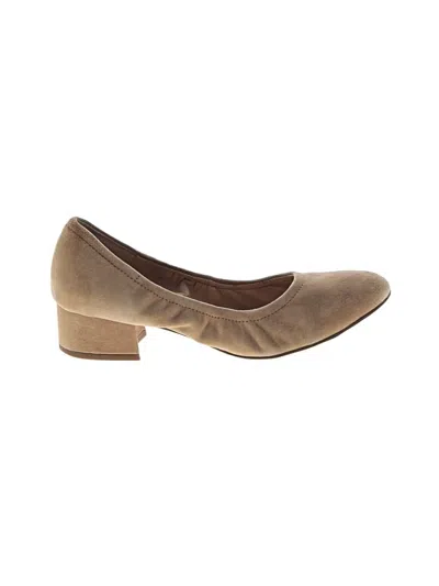 Pre-owned Franco Sarto Flats In Brown