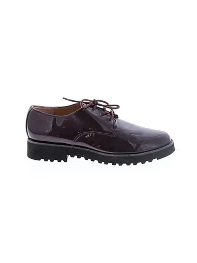Pre-owned Franco Sarto Flats In Burgundy