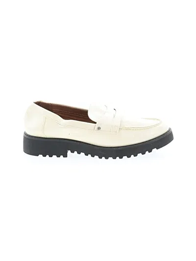 Pre-owned Franco Sarto Flats In Ivory