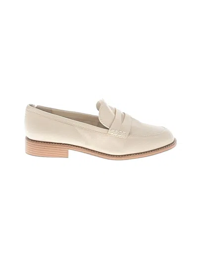 Pre-owned Franco Sarto Flats In Ivory